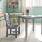 Emma and Oliver Kids 3 Piece Solid Hardwood Table and Chair Set for Playroom, Kitchen